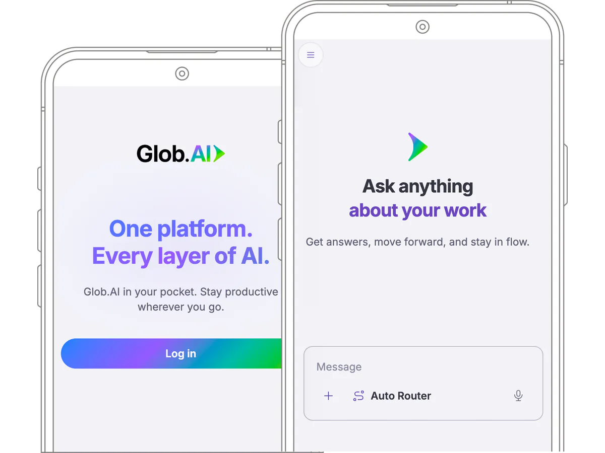 Glob.AI on mobile